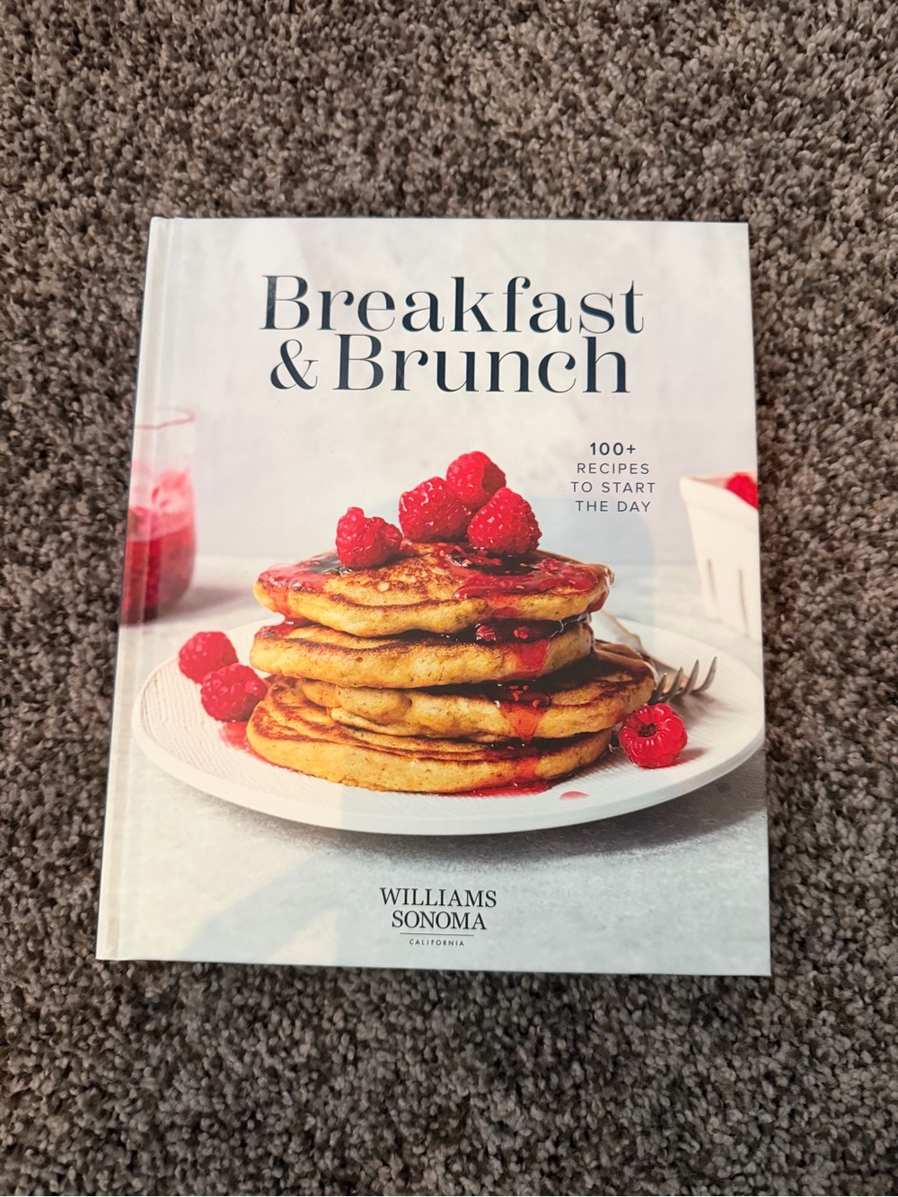 Williams Sonoma Breakfast & Brunch Cookbook with Red Raspberry Cover Art